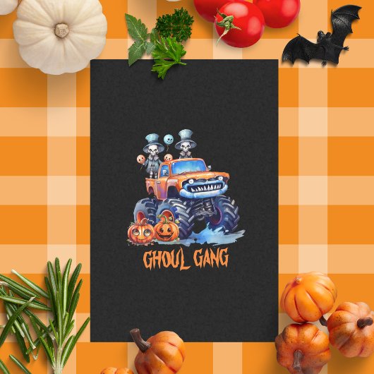 キュートグール不気味集団スケルトントラックハロウィーン 薄葉紙