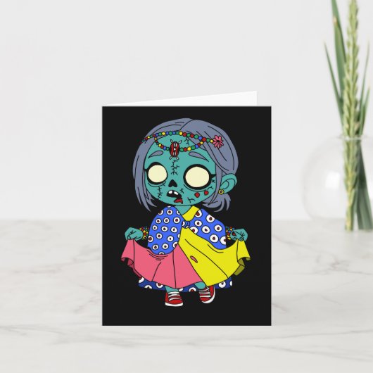 キュートケニアゾンビ ノートカード (正面)