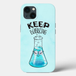キュートケミストリーおもしろいネルディラボキャラクター iPhone 13ケース