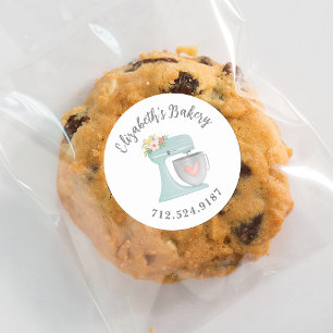 キュートケーキミキサーベーカリービジネスクラシックラウンドスティック ラウンドシール