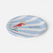 キュートケ食べーキブルー日が差すこととサーカスピエロ ペーパープレート (アングル)