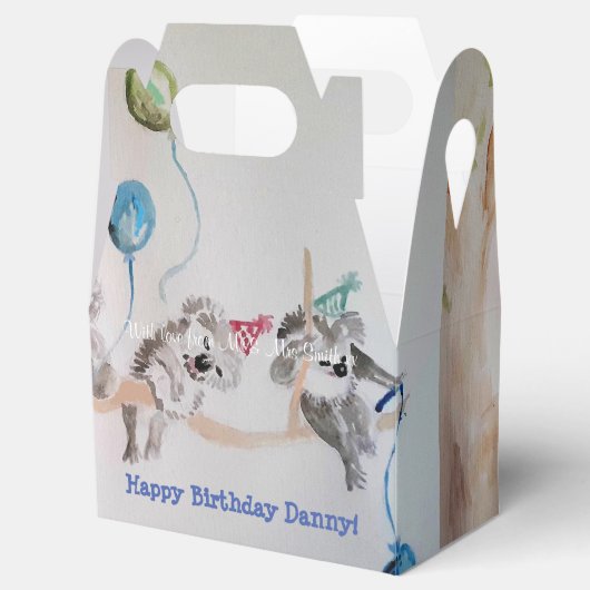 キュートコアラコアラスボーイズお誕生日ケーキビーフボックス フェイバーボックス (オープン)