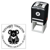 キュートコアラベアオーストラリア名差出人住所 セルフインキングスタンプ (インサイチュ)