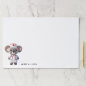 キュートコアラベアナース パーソナライズされた ペーパーパッド (インサイチュ)