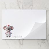 キュートコアラベアナース パーソナライズされた ペーパーパッド (折り畳み)