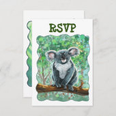 キュートコアラベアパーティーセンター 出欠カード (正面/裏面)