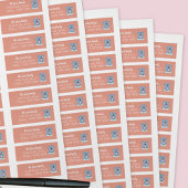 キュートコアラベアベビーベイビーシャワー差出人住所ラベル ラベル