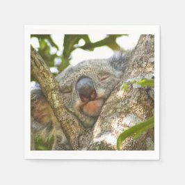 キュートコアラベアーナプキンズ スタンダードカクテルナプキン