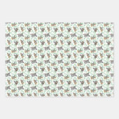 キュートコアラベアーユーカリ葉ベビーギフト ラッピングペーパーシート (正面3)