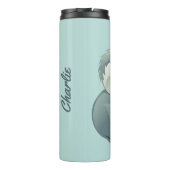 キュートコアラ名前をカスタムする&文字タンブラー タンブラー (裏面)