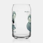 キュートコアラ名前をカスタムする&文字 ガラス缶 (左)