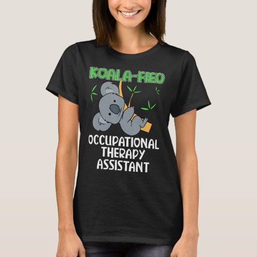 キュートコアラ職業セラピー助手 Tシャツ (正面)