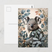 キュートコアラ離れユーカリ ポストカード (正面/裏面)