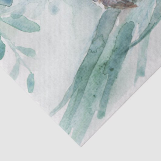 キュートコアラ&ベビーウォーターカラーニュートラル子供部屋ティール(緑がかった色) 薄葉紙 (詳細)