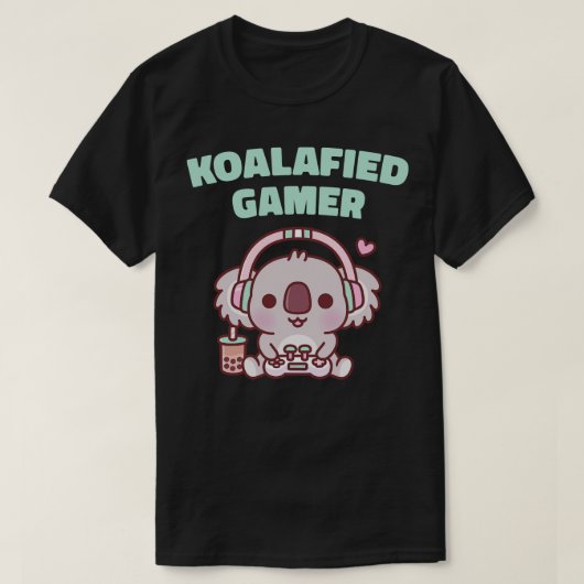 キュートコアラKoalafied おもしろい Tシャツ (デザイン正面)