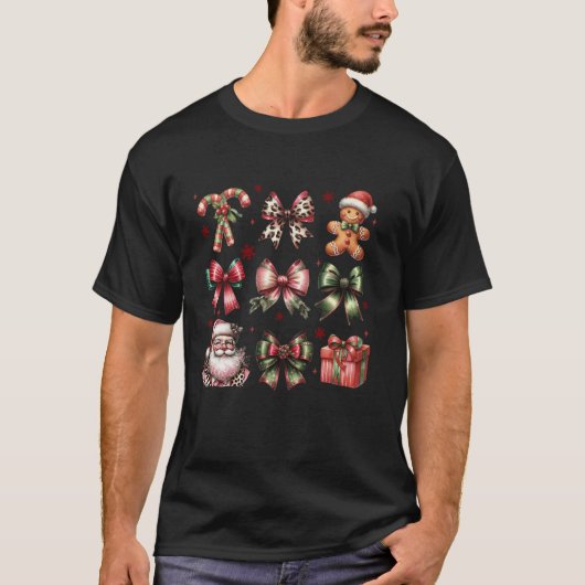 キュートコケットクリスマスボーガーリージンジャーブレッド Tシャツ (正面)