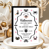 キュートコケットハロウィンコスチュームパーティー 招待状