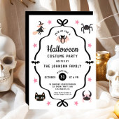 キュートコケットハロウィンコスチュームパーティー 招待状