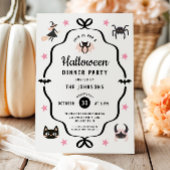 キュートコケットハロウィーンディナーパーティー 招待状