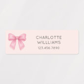 キュートコケットボウさくらんぼ新学期キッズ ラベル (デザイン1)