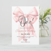 キュートコケットボーガール誕生日 招待状 (スタンド正面)