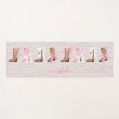 キュートコケット女性のカーボーイブーツパーソナライズされた ヨガマット (正面(横))