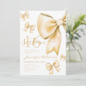 キュートコケット金ゴールドボウスウィート16バースデーパーティー 招待状 (スタンド正面)