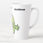 キュートココナッツ名前をカスタムする カフェラテマグ (右)