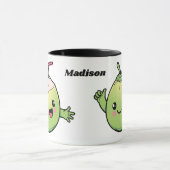 キュートココナッツ名前をカスタムする マグカップ (中央)