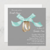 キュートコサージフラワーズブライダルシャワー招待状 招待状 (正面/裏面)