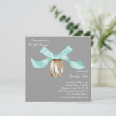 キュートコサージフラワーズブライダルシャワー招待状 招待状 (スタンド正面)