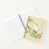 キュートコッカトゥーヴィンテージ日本のカメリアノートブック ノートブック (内部)