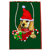 キュートコッカースパニエル犬メリークリスマス