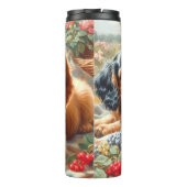 キュートコッカースパニエル犬絵画ズ タンブラー (裏面)