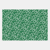 キュートコッカースパニエル犬&レッドストライプのクリスマス ラッピングペーパーシート (正面2)