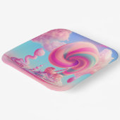 キュートコットンキャンディクラウド紙プレート ペーパープレート (傾斜あり)