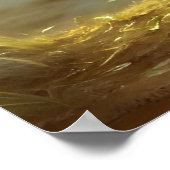 キュートコットンテールワイルドライフポートレート ポスター (角)