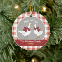 キュートコテージコアカントリーゲーゼレッドグレー