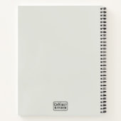 キュートコテージコアクロチェットアボカドモノグラム名 ノートブック (裏面)