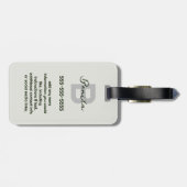 キュートコテージコアクロチェットアボカドモノグラム名 ラゲッジタグ (裏面横)