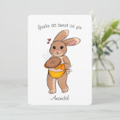 キュートコテージコアバニー サンキューカード (スタンド正面)