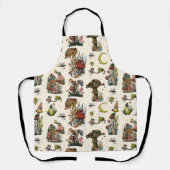 キュートコテージコアメリークリスマスマッシュルーム恋人Ap エプロン (正面)