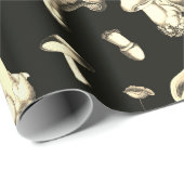 キュートコテージコアレフォレストマッシュルームベージュ ラッピングペーパー (ロールコーナー)