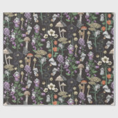 キュートコテージコア幽霊秋ハロウィーンベイビーシャワー ラッピングペーパー (フラット)