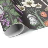 キュートコテージコア幽霊秋ハロウィーンベイビーシャワー ラッピングペーパー (ロールコーナー)