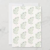 キュートコミニマルアラベア誕生日 招待状 (裏面)