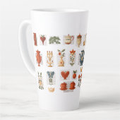 キュートコラージュイラストレーションマグ カフェラテマグ (左アングル)