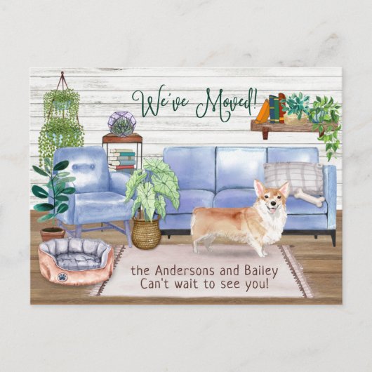 キュートコルギコージーニューホームムービング 案内ポストカード (正面)