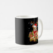 キュートコルギトインデークリスマス照明サンタクリスマス コーヒーマグカップ (正面右)