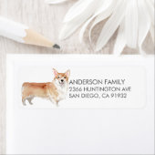 キュートコルギドッグ差出人住所ラベル ラベル (インサイチュ)